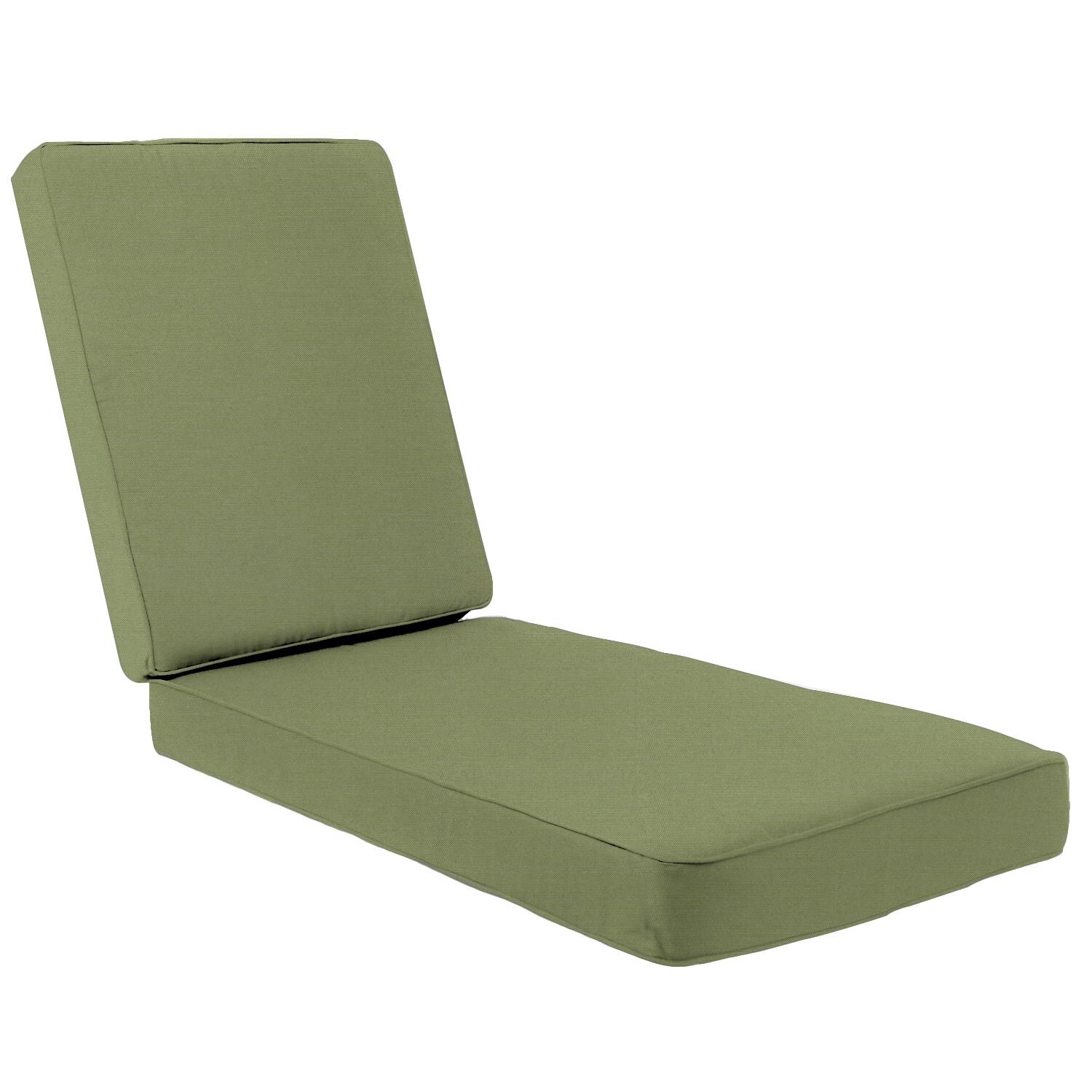 Sunbrella Spectrum Cilantro Extra Long Outdoor Replacement Chaise Lounge Cushion W/ Piping By Signature