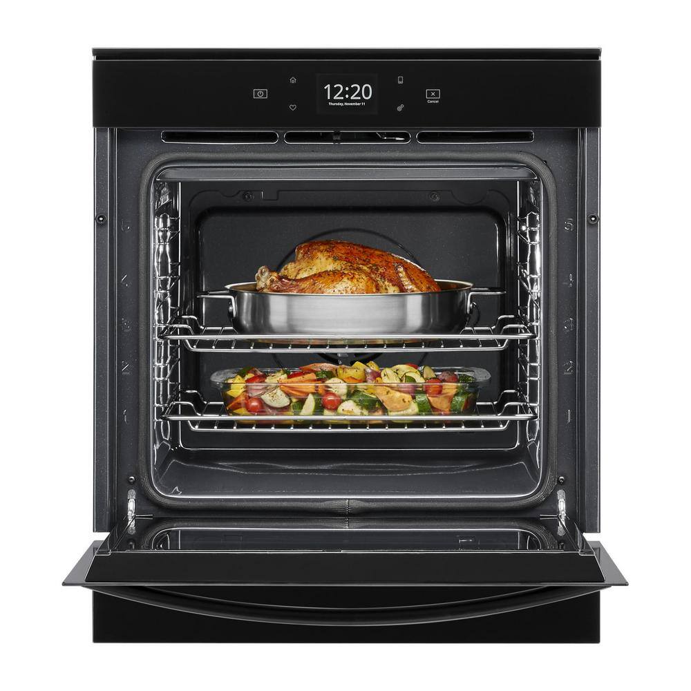 Whirlpool 24 in. Single Electric Wall Oven in Black WOS52ES4MB