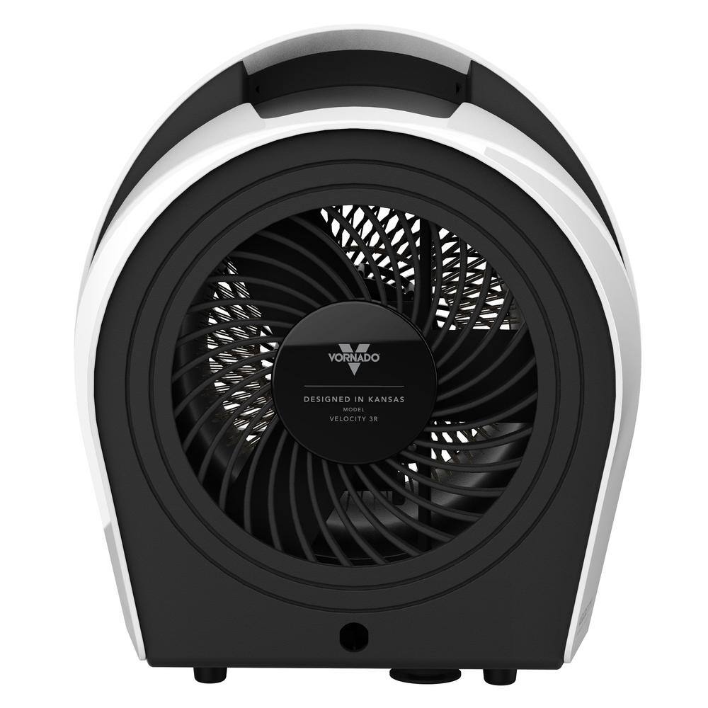 Vornado Velocity 3R 1500-Watt 5118 BTU Electric Whole Room Fan Space Heater with Timer in White EH1-0160-43