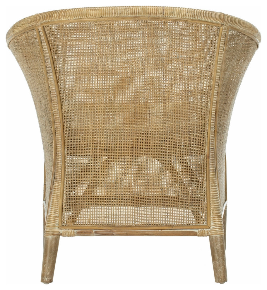 Elias Rattan Arm Chair Grey/ Whitewash   Modern   Armchairs And Accent Chairs   by Virgil Stanis Design  Houzz