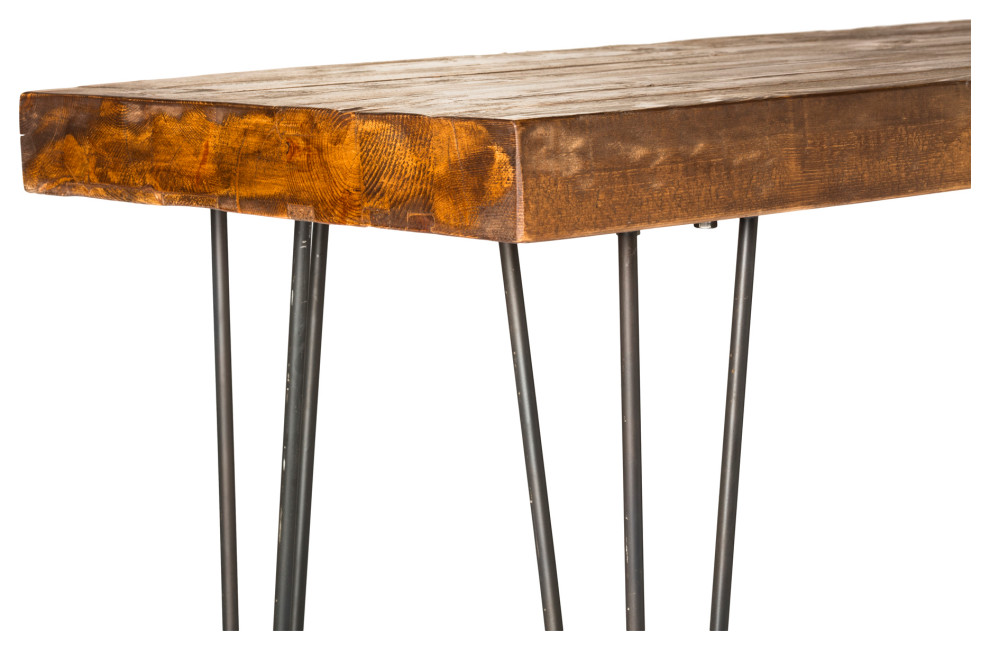 67 Inch Console Table Natural Natural Industrial   Industrial   Console Tables   by Sideboards and Things  Houzz