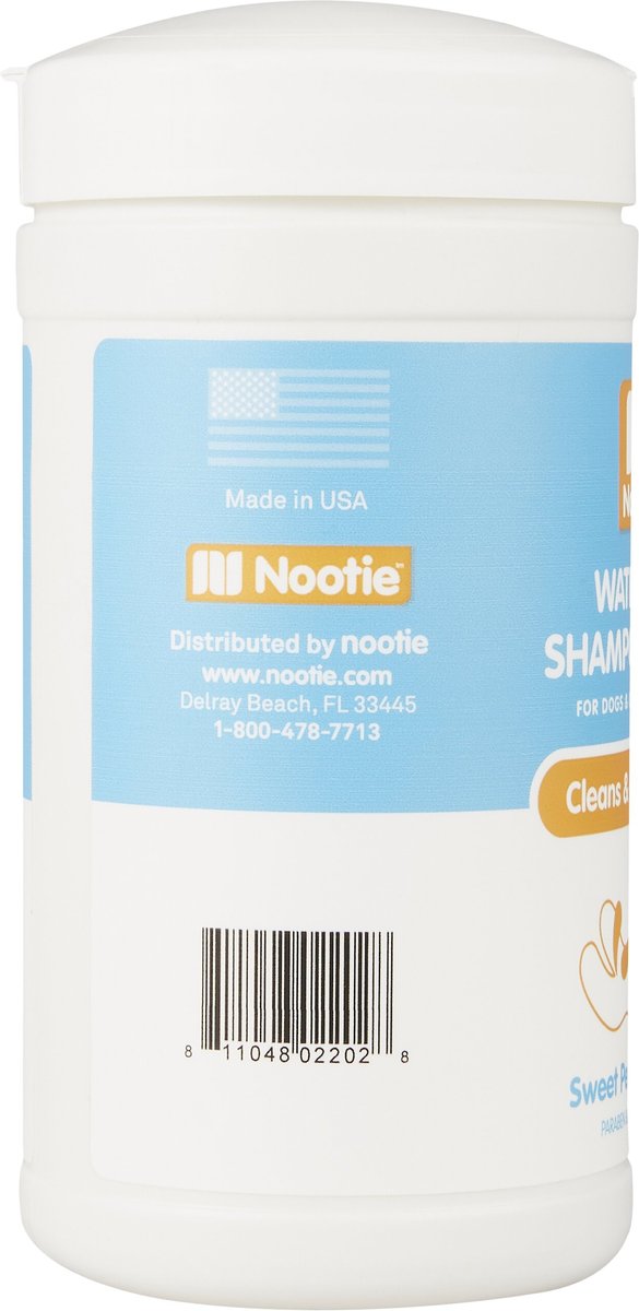 Nootie Sweet Pea and Vanilla Dog and Cat Waterless Shampoo Wipes