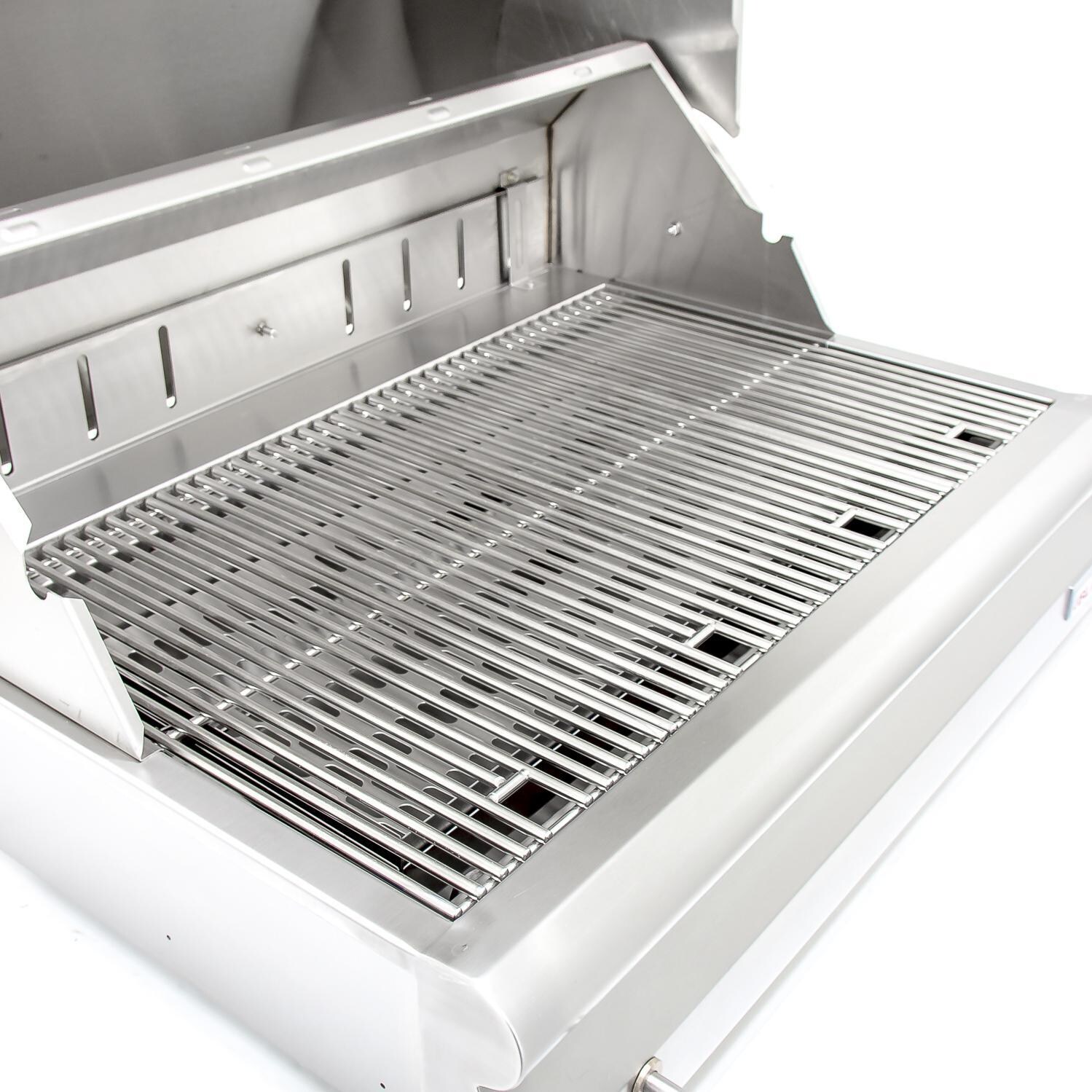 Blaze 32-Inch Built-In Stainless Steel Charcoal Grill With Adjustable Charcoal Tray