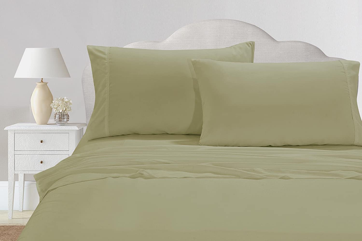 Set of 2 Silky Soft Polyester Single Flat Sheet