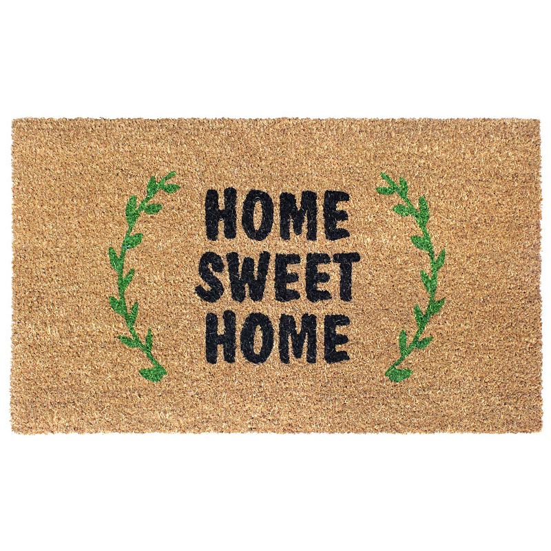 RugSmith Home Sweet Home Laurel Wreath Doormat - 18'' x 30''