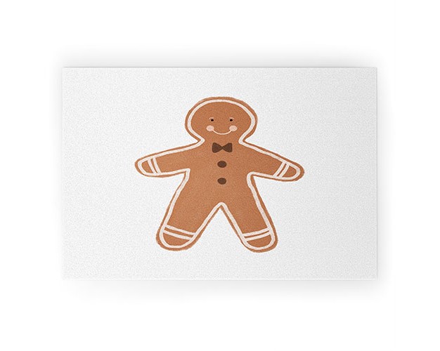 Orara Studio Gingerbread Man I Welcome Mat Society6