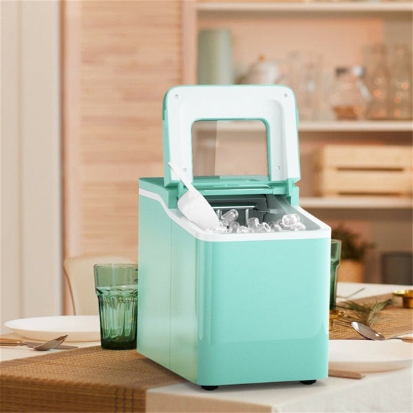 26lbs/24h Portable Countertop Ice Maker Machine Ice Maker with Scoop