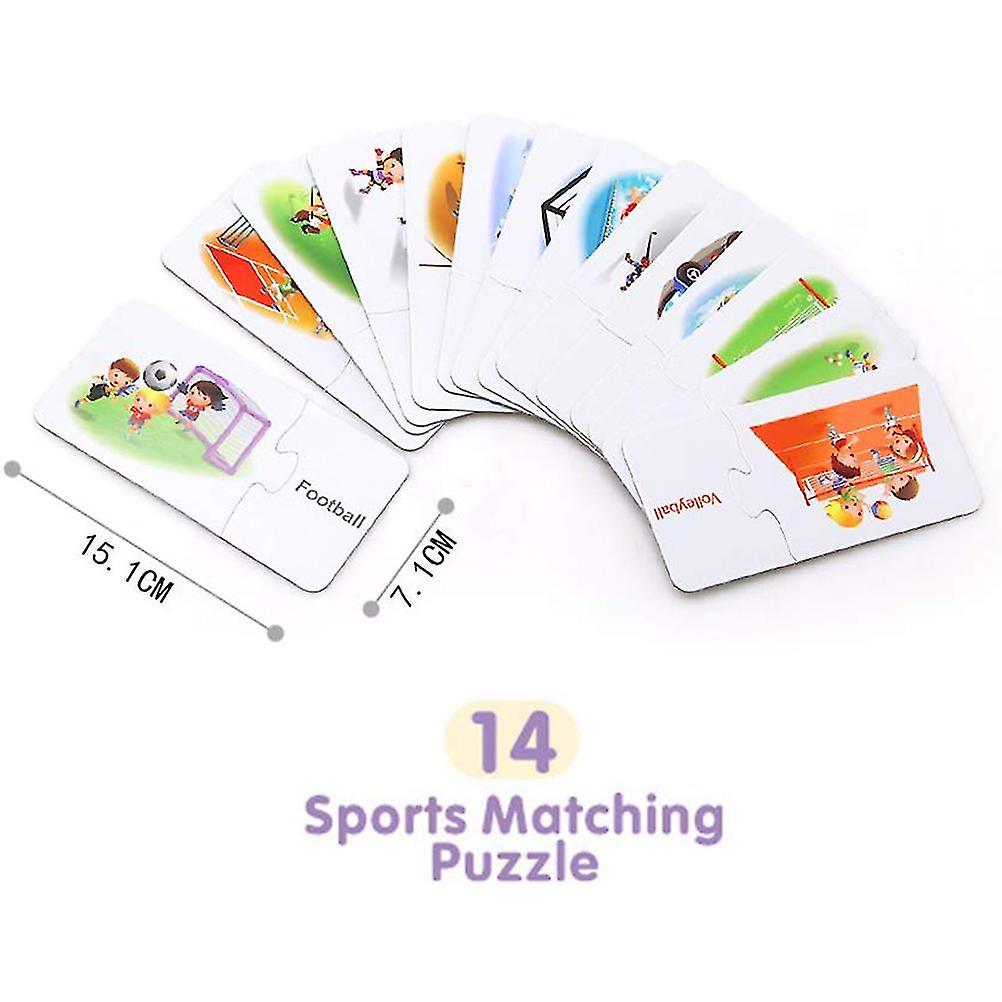 3 in 1 Counting Alphabet Flash Cards Kids Spelling Matching Learning Puzzles Preschool Gift