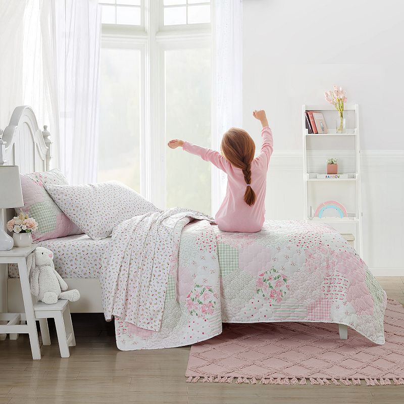 Laura Ashley Ellyn Pink Quilt Set