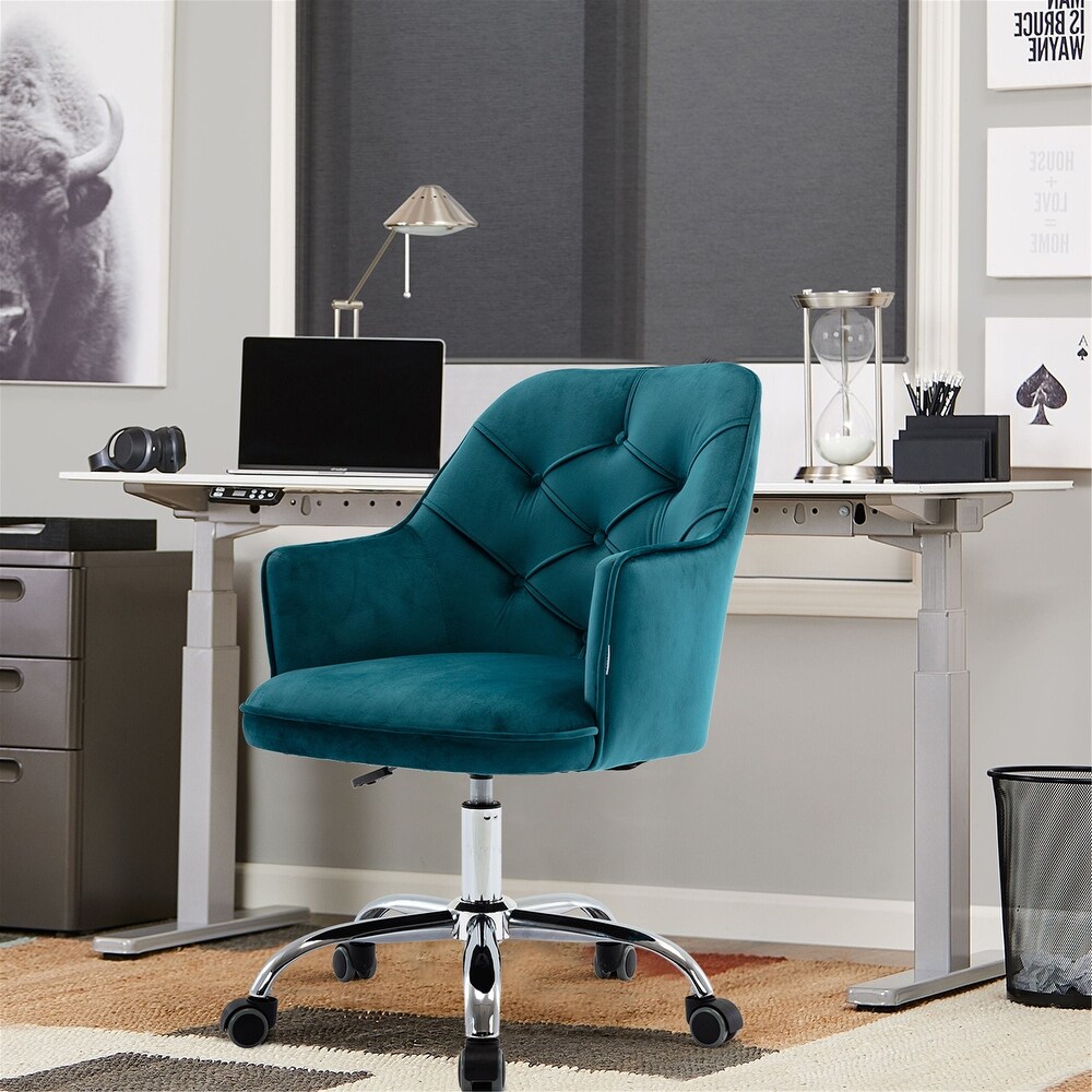 360 Degree Rotation Office Chair Adjustable Lift Upholstered Office Chair with Casters Base and Metal Base  for Office Ect