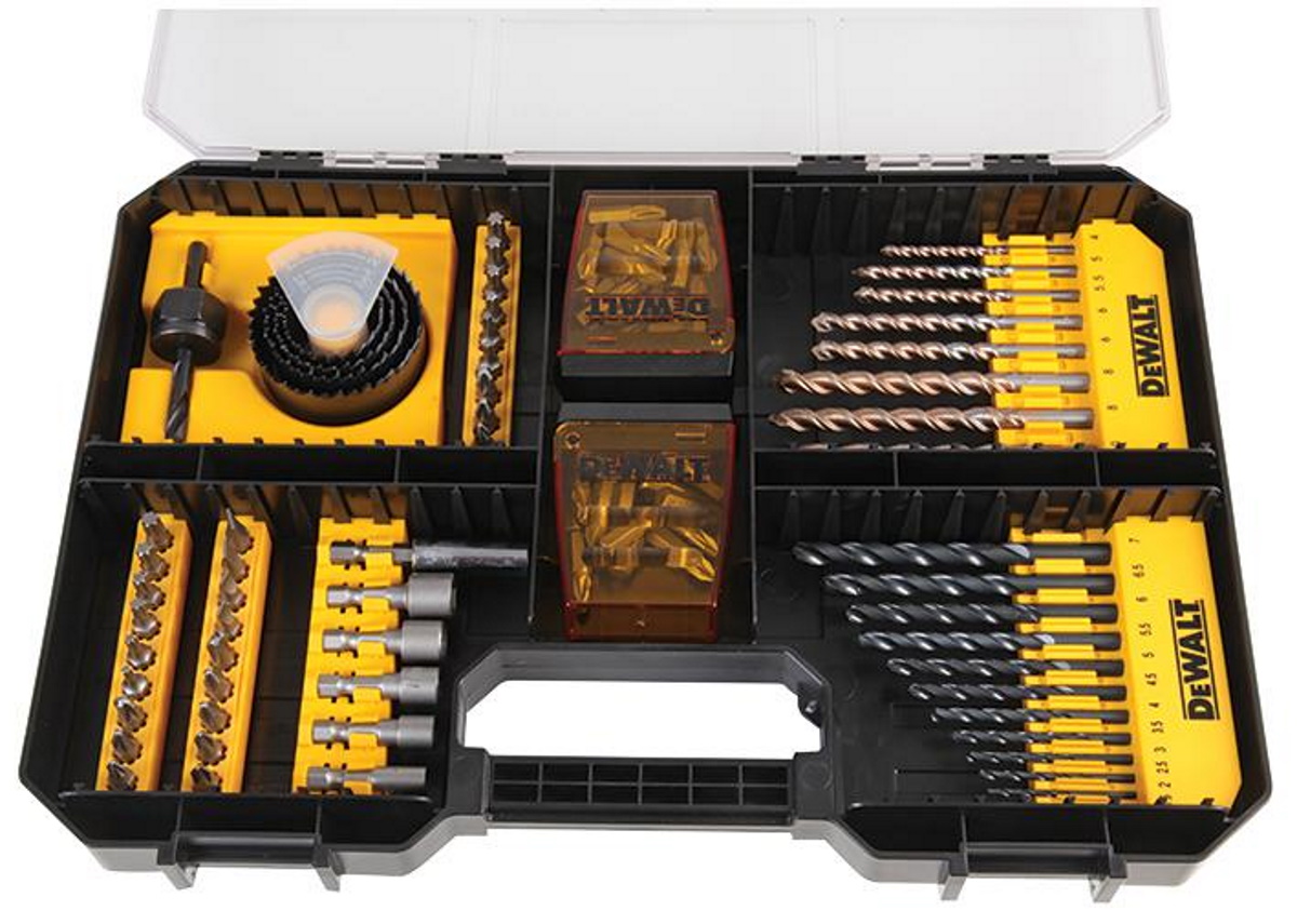 DEWALT - Combination Drill and Screwdriver Bit Set， 100 Piece