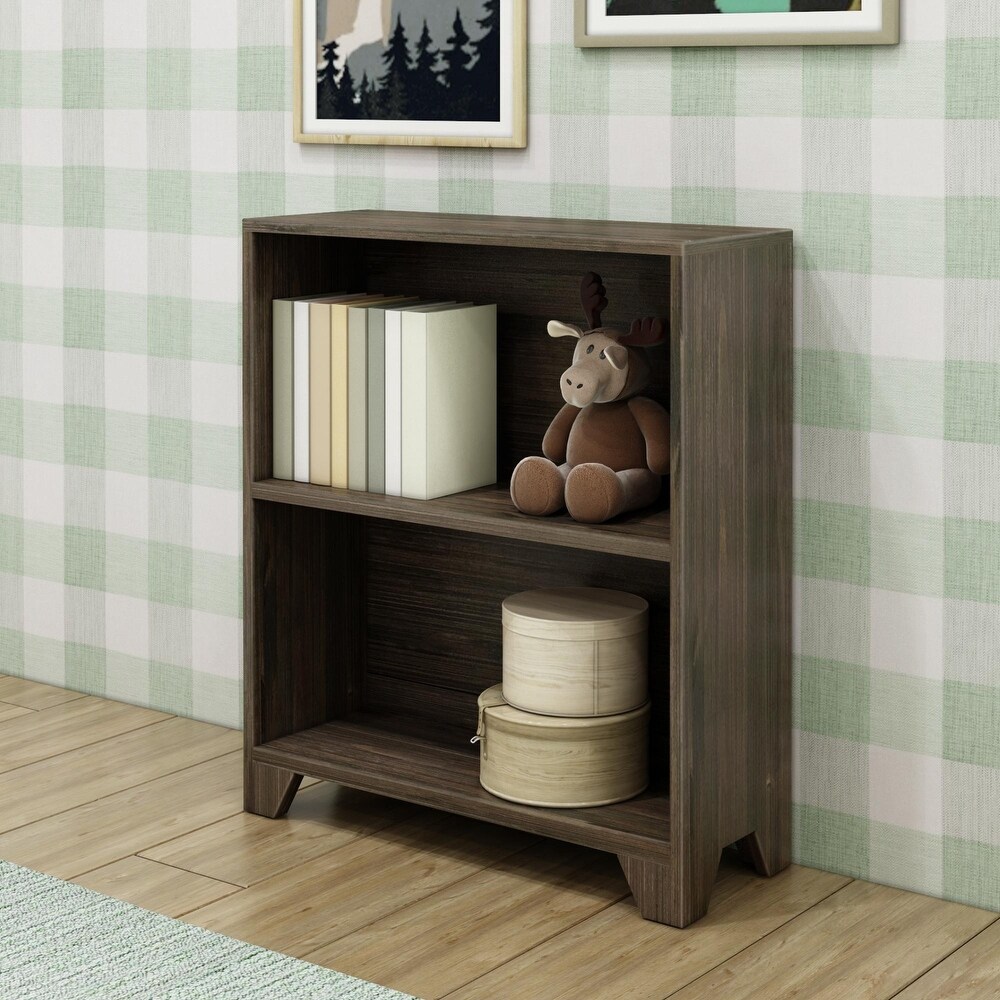 Max and Lily Farmhouse 2 Shelf Bookcase   28.5” L x 10.75” W x 32.75” H