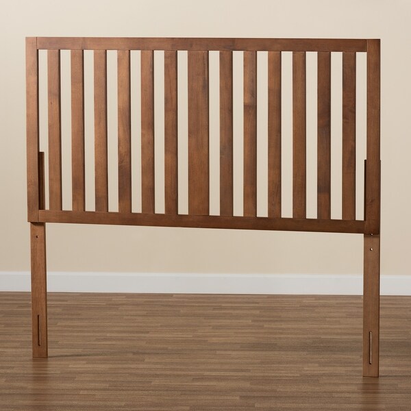 Oren Modern Ash Walnut Finished Wood Headboard - - 32969789