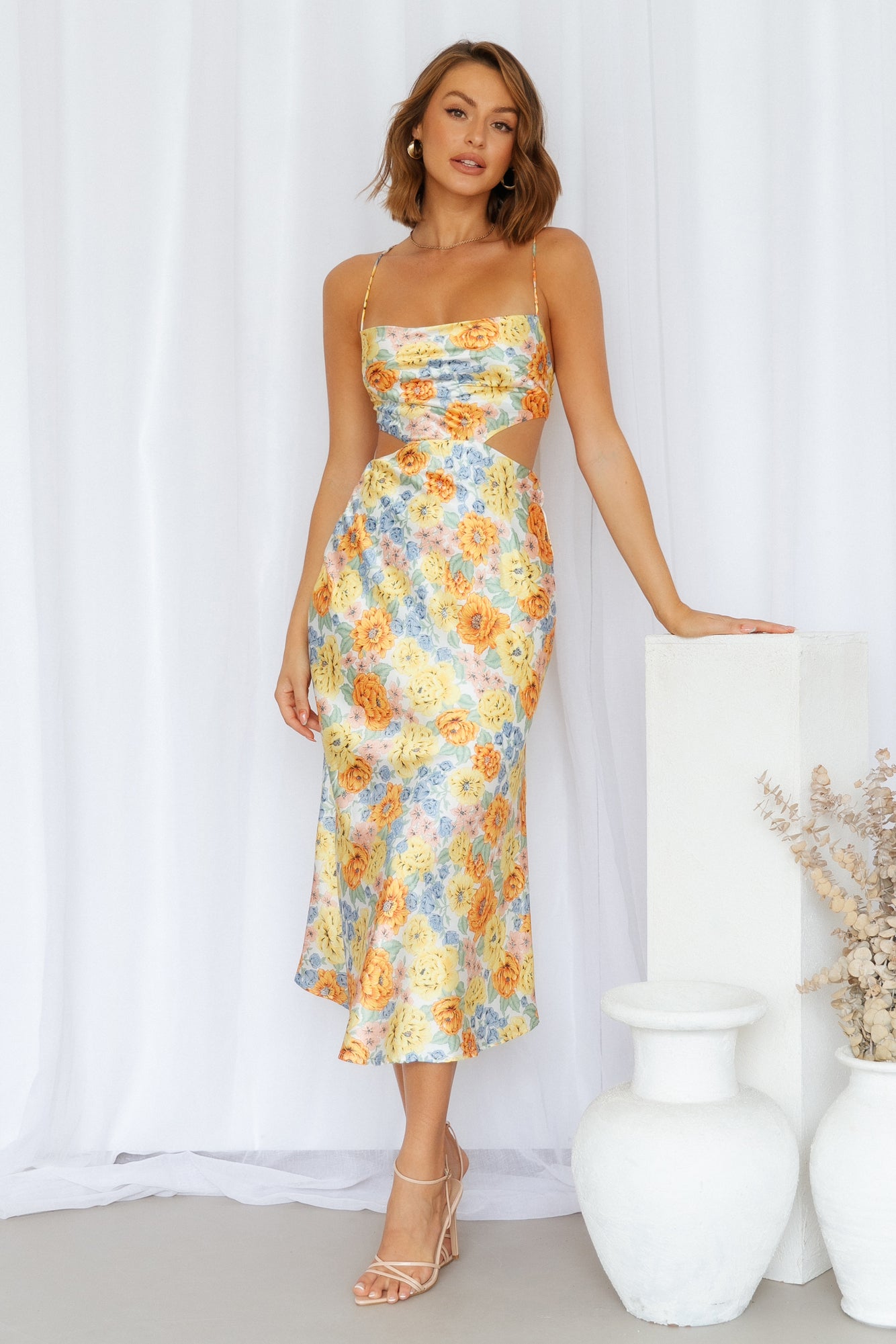 Sunlight Snaps Midi Dress