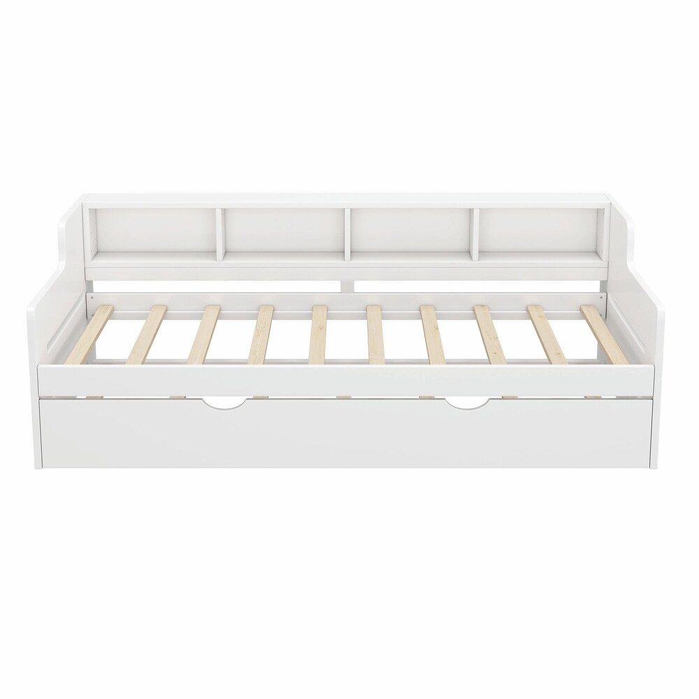 Twin Size Wooden Day Bed with Trundle