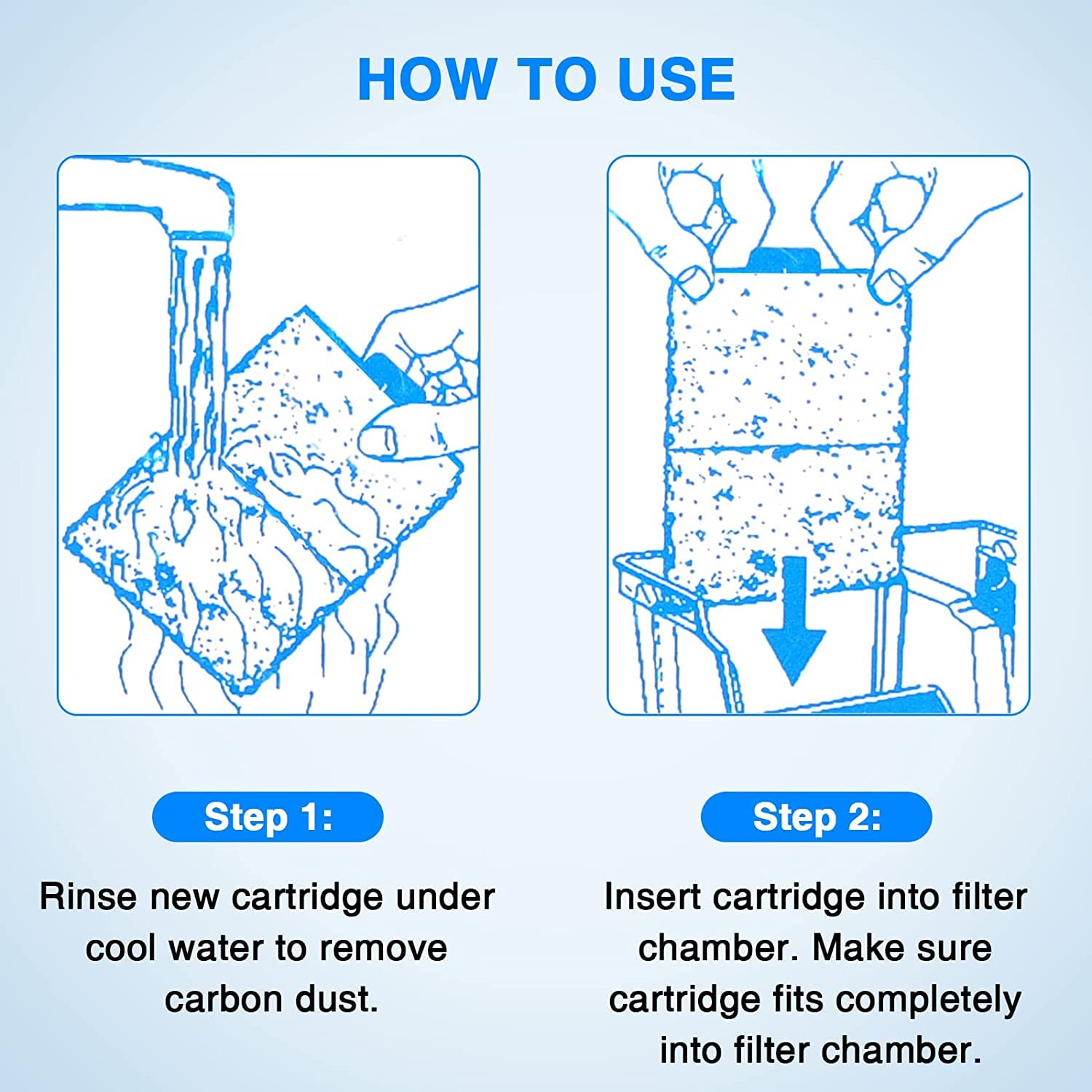 Tawatiler 6/8/12/15 Pack Top Fin Filter Cartridges EF-S 6 Pack