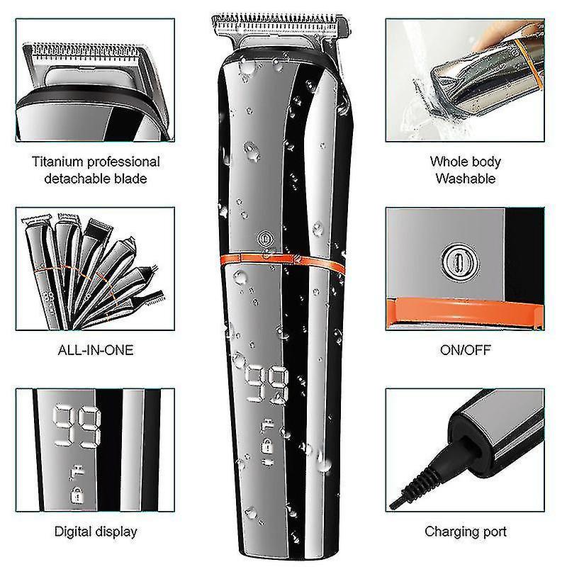 Hot Sell Hair Clipper 6 In 1 Full Body Hair Trimmer Razor Shaver Nose Trimmer Beard Trimmer Kit Shav