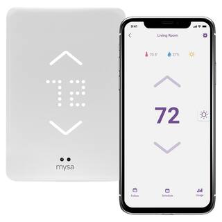 Mysa 7-Day Smart Wi-Fi Programmable Thermostat for Electric Baseboard and In-Wall Heaters BB.2.0.01.NA-US