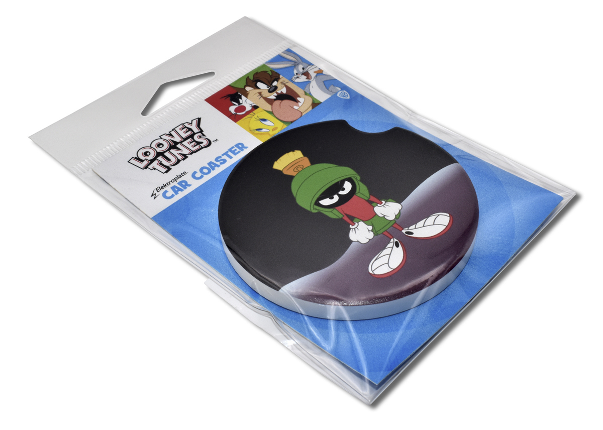 Looney Tunes 833247 Looney Tunes Marvin the Martian Character Absorbent Car Coasters