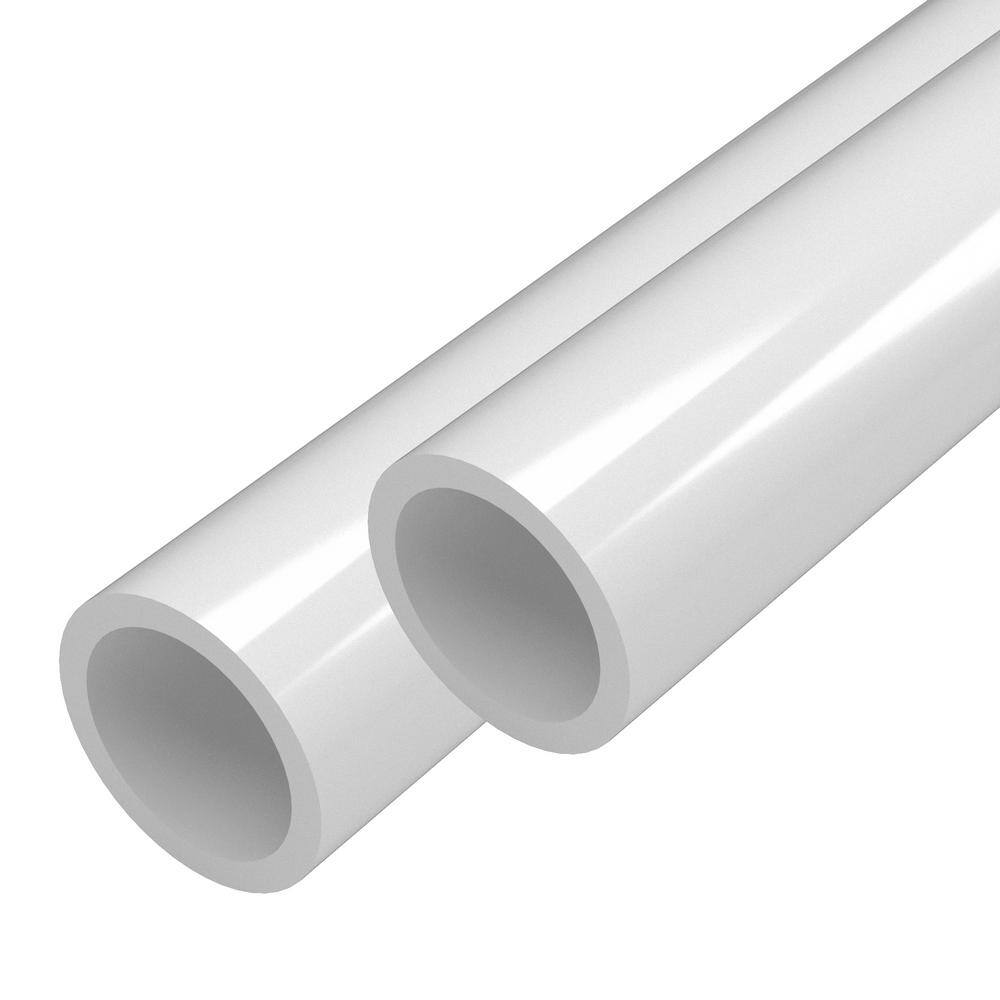 Formufit 1 in. x 5 ft. White Furniture Grade Schedule 40 PVC Pipe (2-Pack) P001FGP-WH-5x2