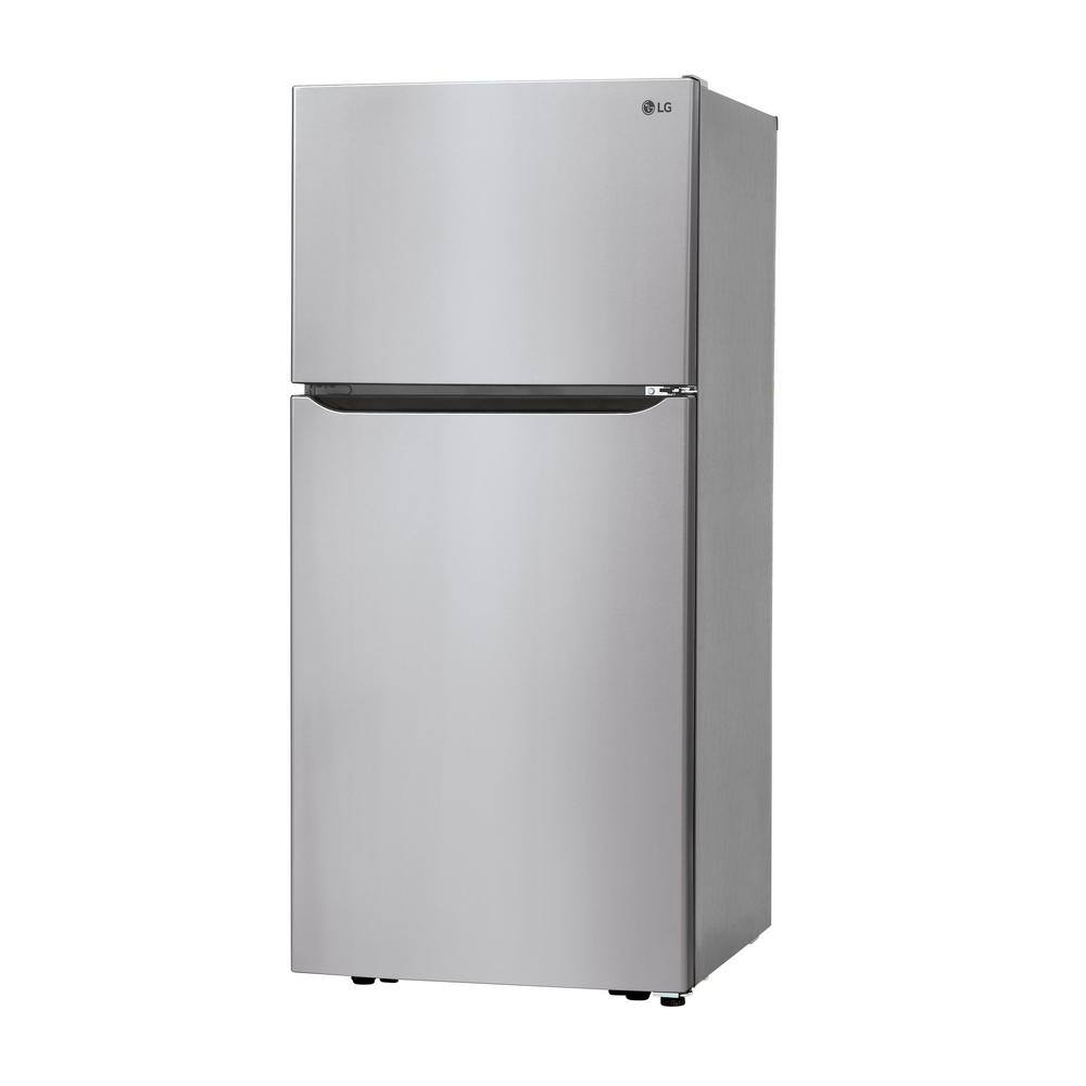 LG 30 in. W 20 cu. ft. Top Freezer Refrigerator w LED Lighting SmartDiagnosis and Multi-Air Flow in Stainless Steel LTCS20030S