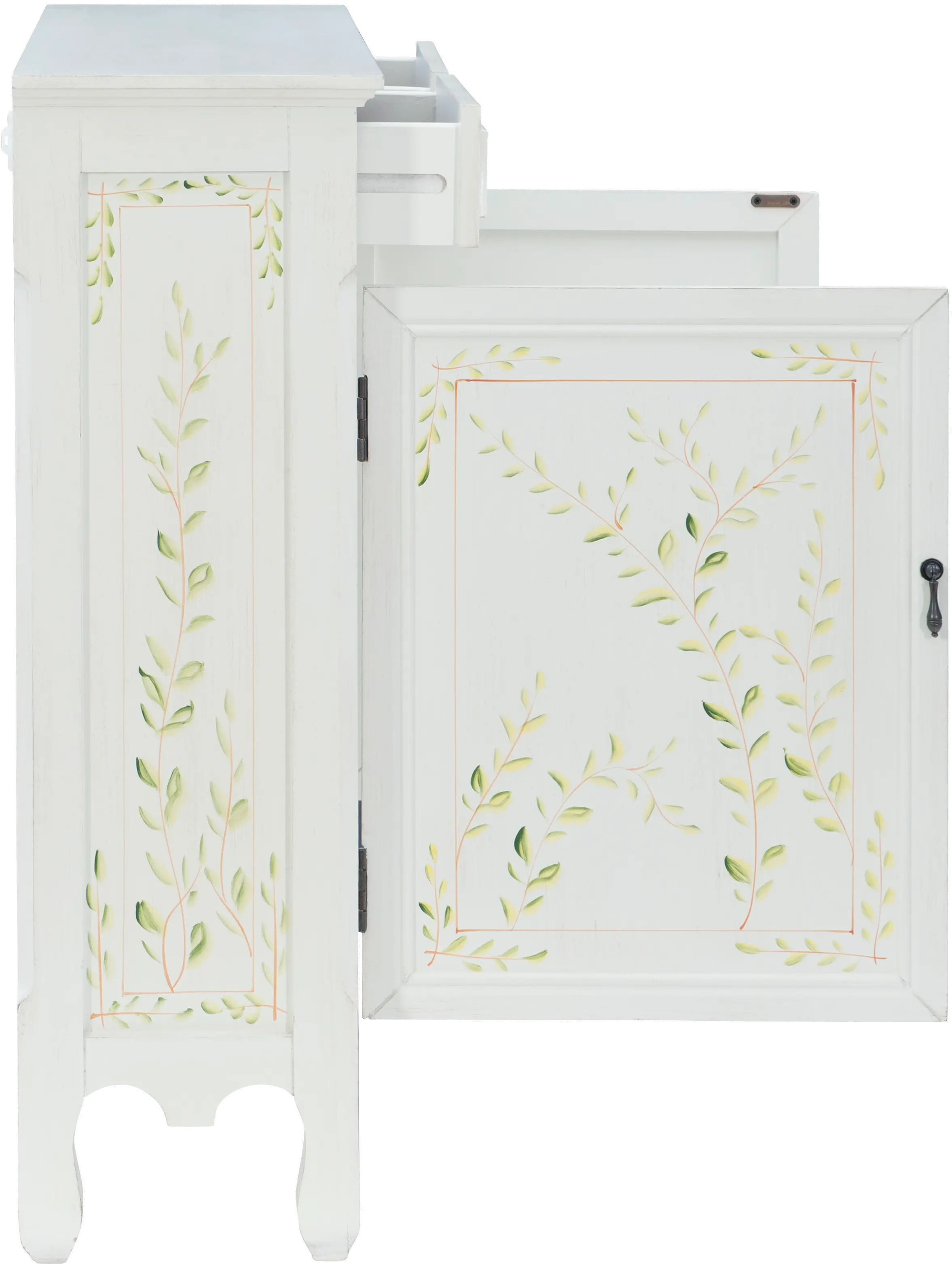 Cillian White Oriental 2-Door Console