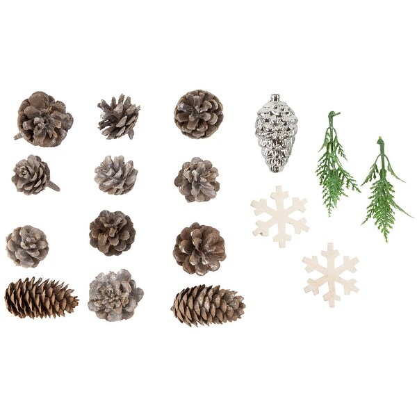 Pinecones and Snowflakes Christmas Decorations