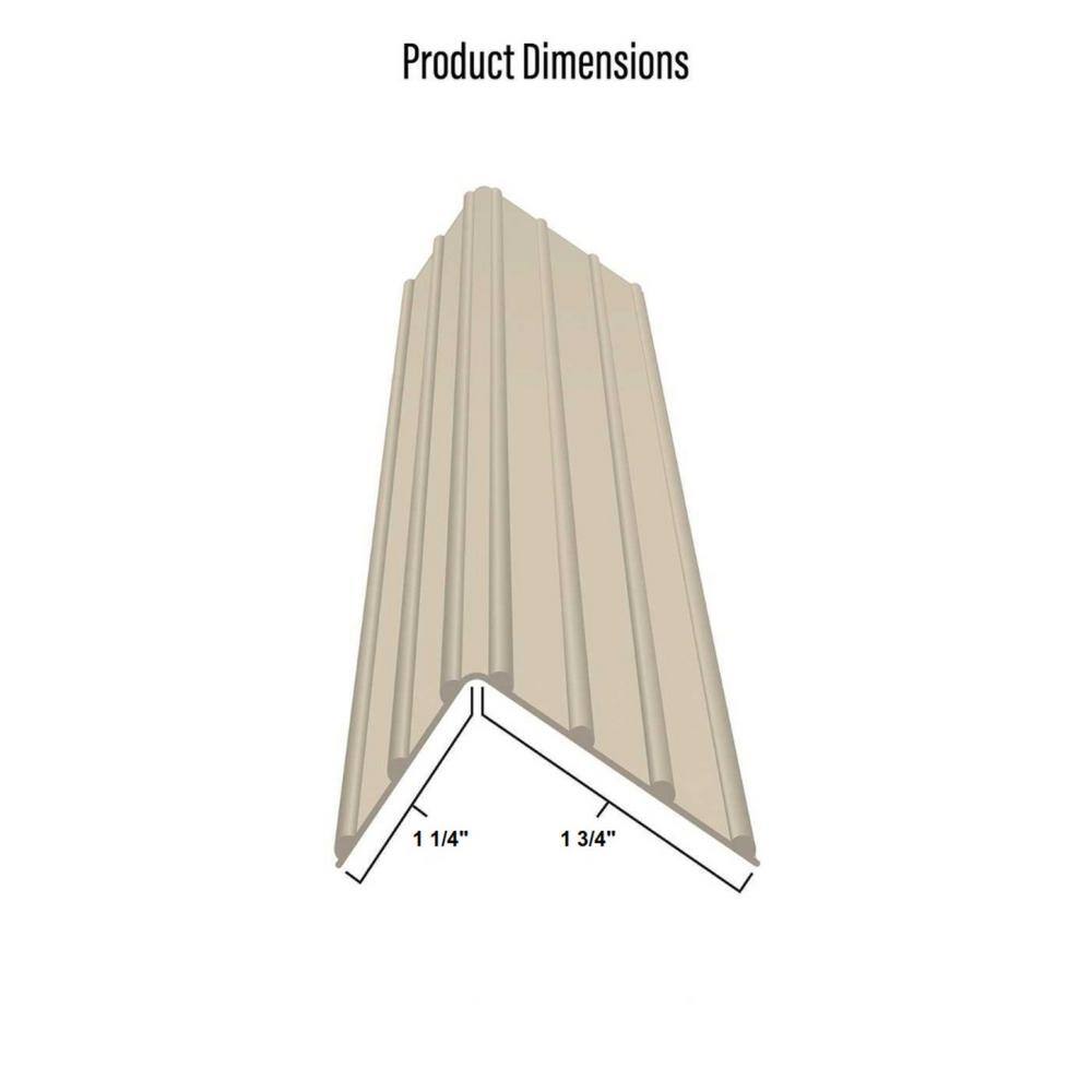 Deck-Top 8 ft. Tan Rigid PVC Edge Trim Cover for Deck-Top Board Covers (5-Pack) DT8MTTR504