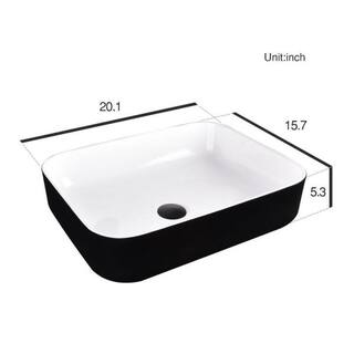 Puluomis 28 in. W x 19 in. D x 28 in. H Single Sink Bath Vanity in Black with Black Solid Top and Mirror USBA20079+US-HW1124