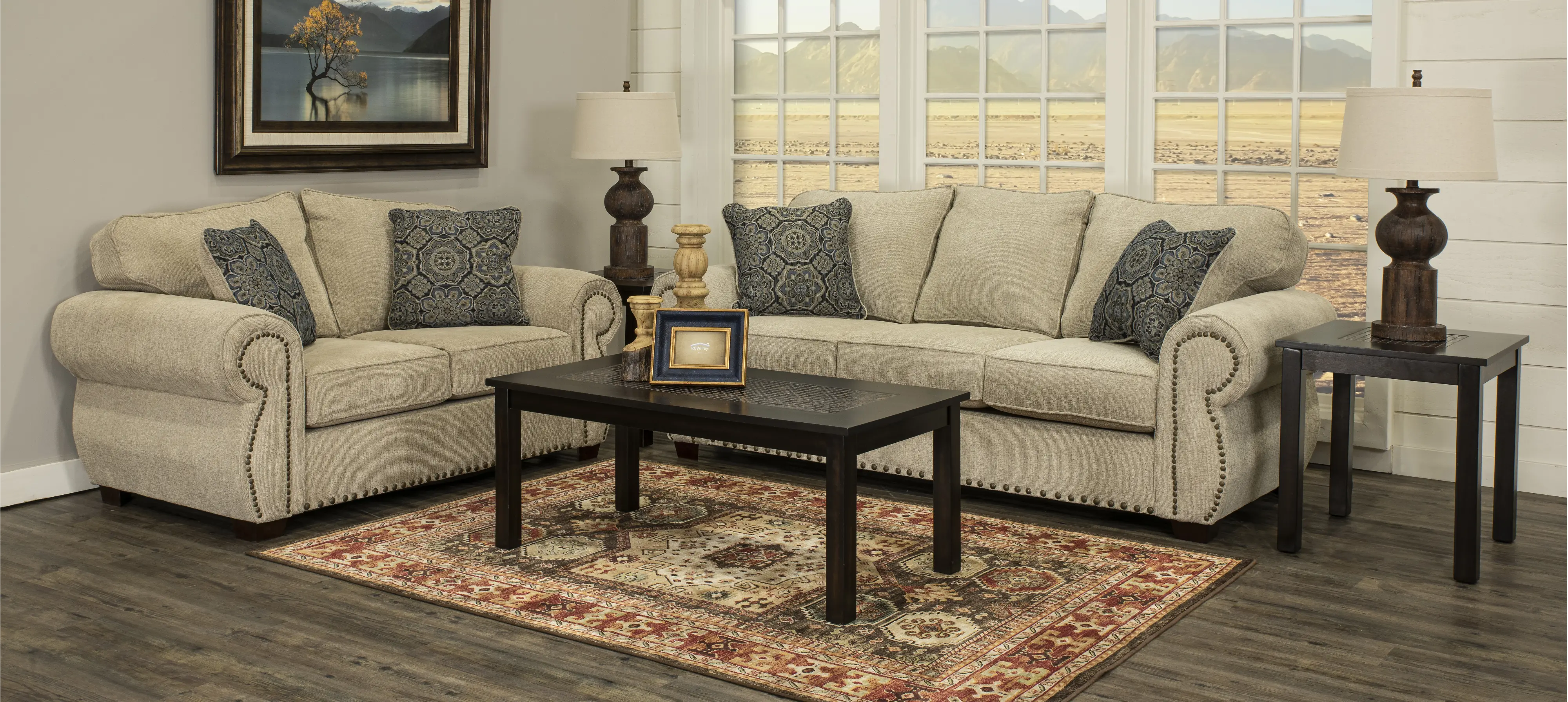 Southport Tan 7 Piece Living Room Set