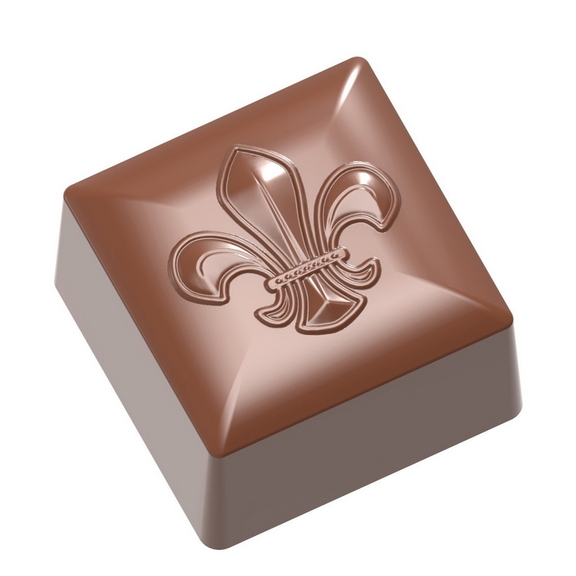 Chocolate World CW1885 Chocolate mould square Fleu...