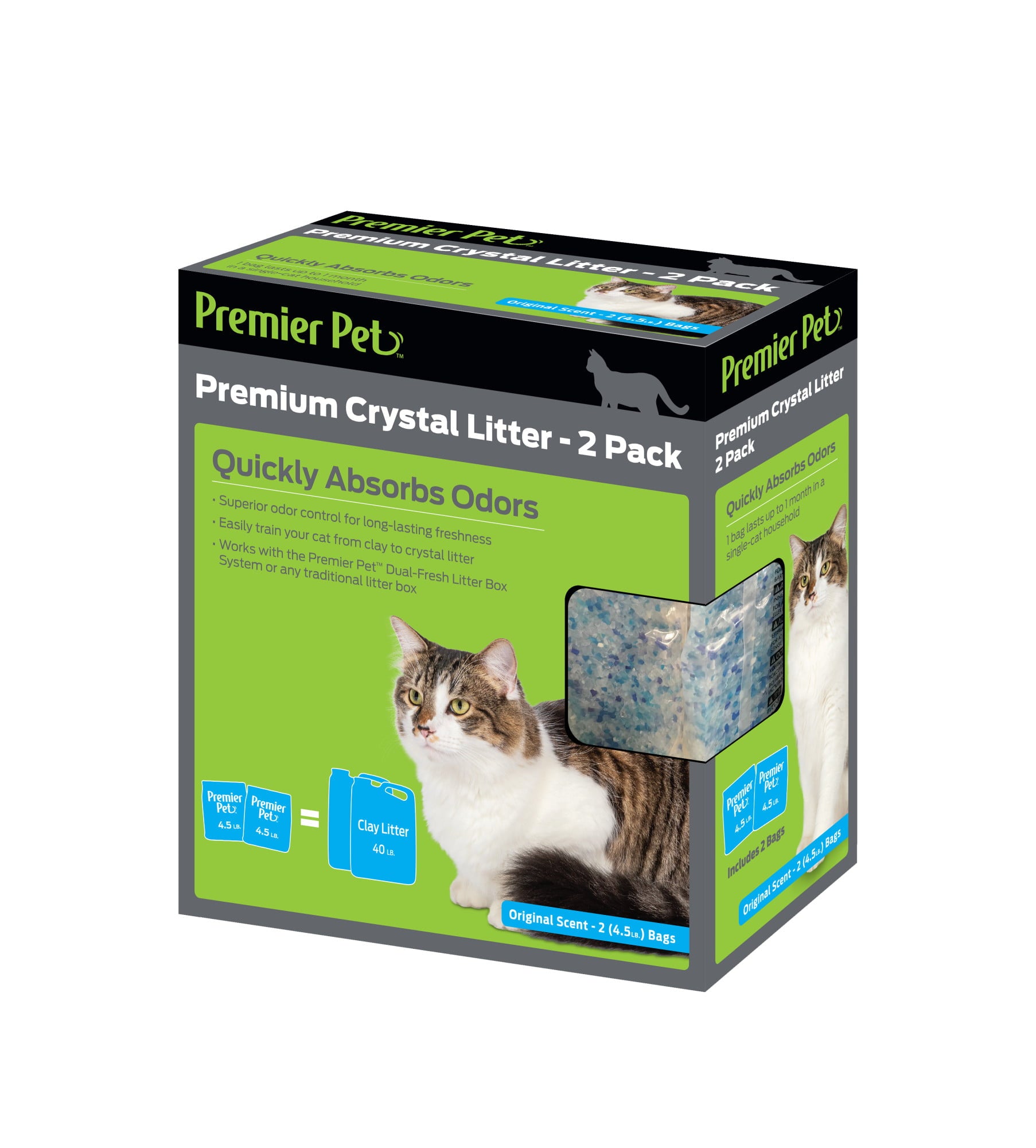 Premier Pet Premium Crystal Litter Value 2 Pack - Original Scent