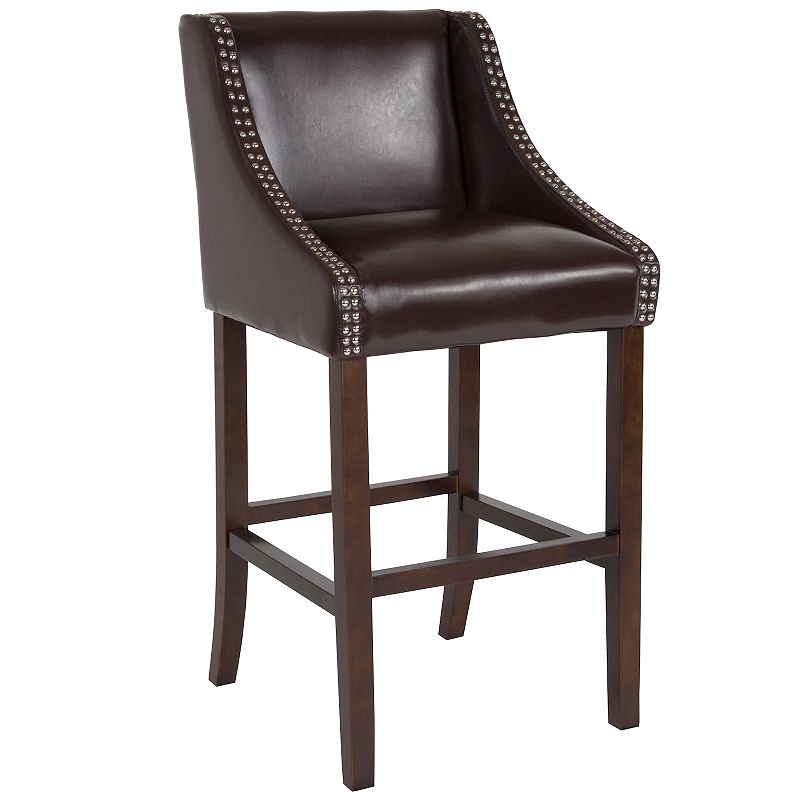 Flash Furniture Carmel Nailhead Bar Stool