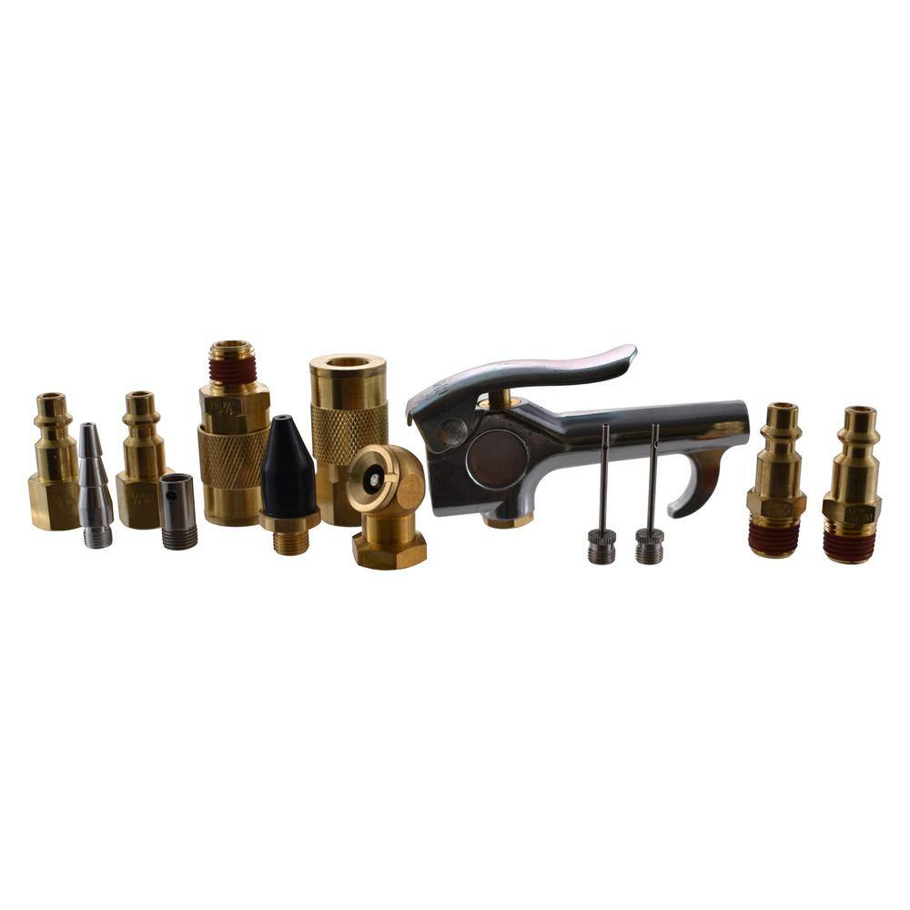 Husky 13-Piece Brass Air-Compressor Accessory Kit HDA51300AV