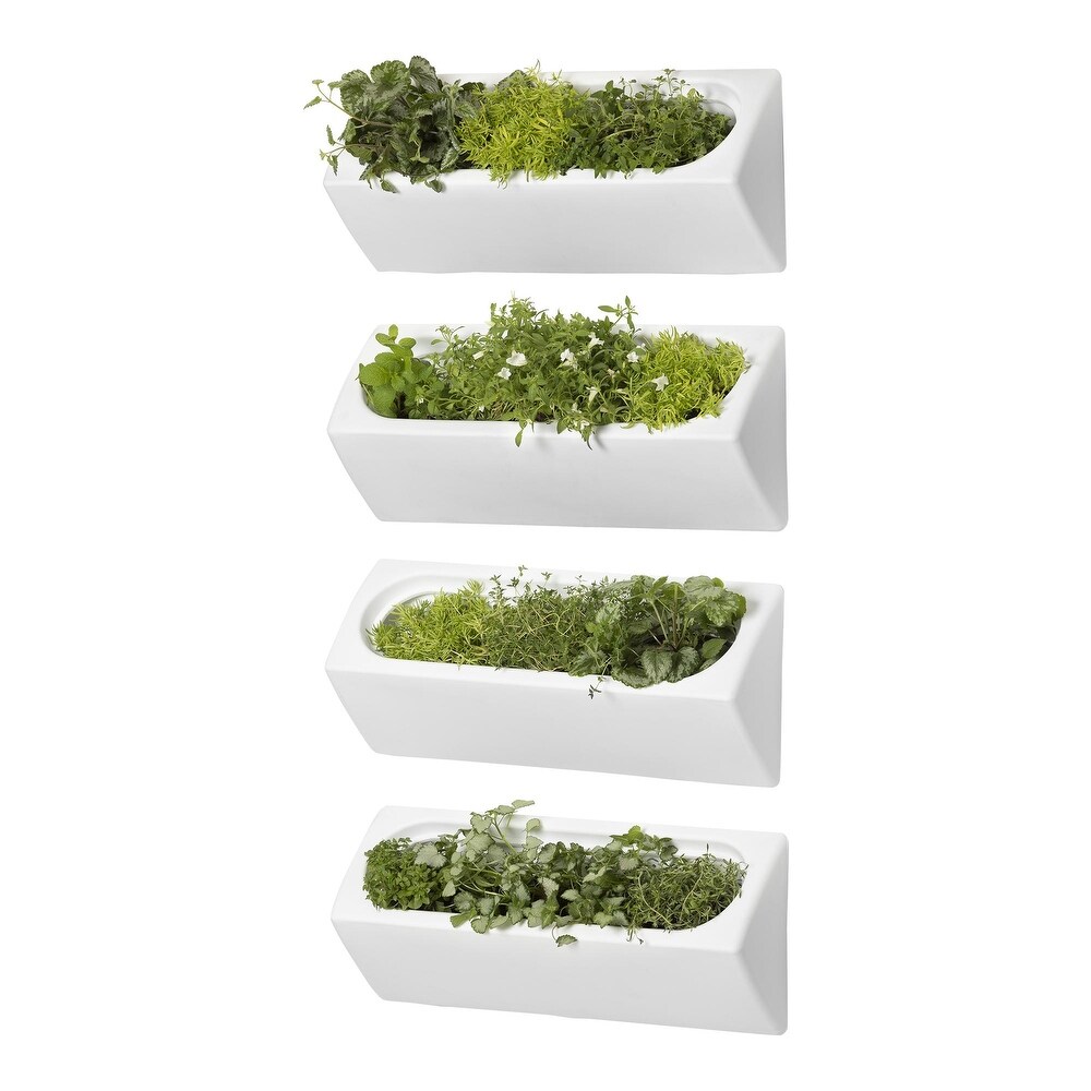 South Shore Dalya Outdoor Wall Planter   Set of 4