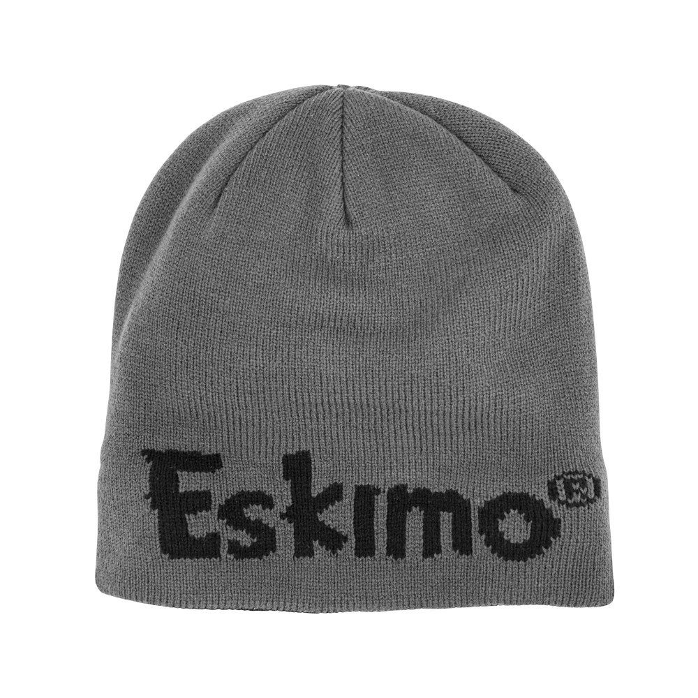 Eskimo Logo Gray Knit Hat， One Size Fits Most ;