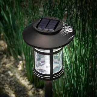 Hampton Bay Duncan Bronze Solar LED Weather Resistant Path Light 10 Lumens (4-Pack) 32300-020-4pk