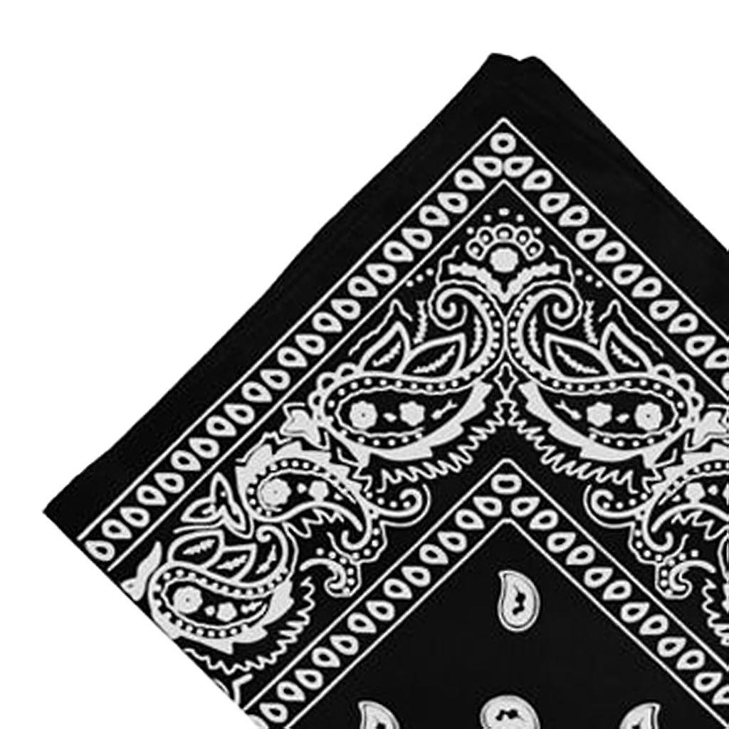 2x Women Men 100% Cotton Paisley Print Paisley Bandana Head Wrap Hair Band