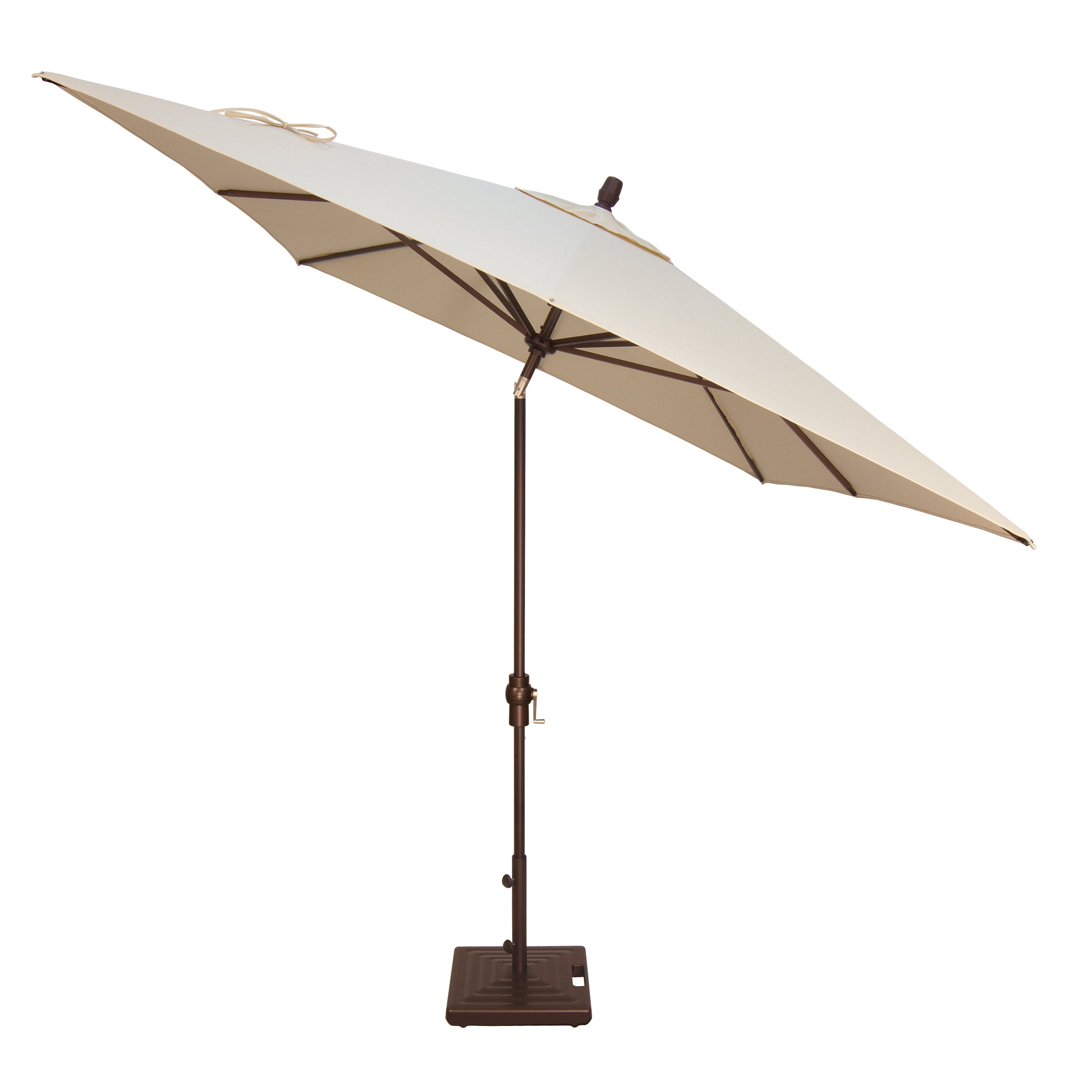 Treasure Garden 8x10 ft Outdoor Patio Umbrella (Rectangular, High-Performance, Auto-Tilt)