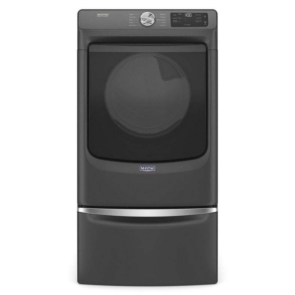 Maytag 27 in. Laundry Pedestal in Volcano Black with Storage Drawer XHPC155MBK