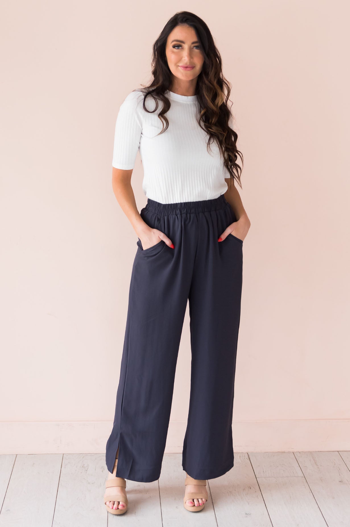 Business First Modest Palazzo Pants