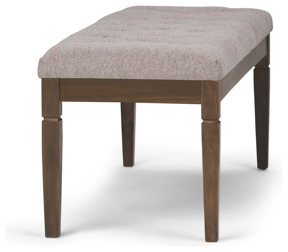 Waverly 48 quotTraditional Ottoman Bench   Transitional   Upholstered Benches   by Simpli Home Ltd.  Houzz