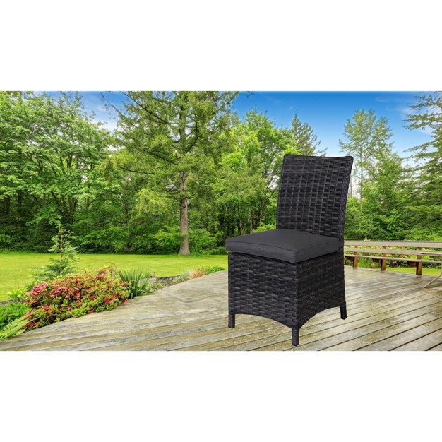 Bora Bora Patio 2pk Wicker Dining Chair Set Gray Teva Patio Furniture