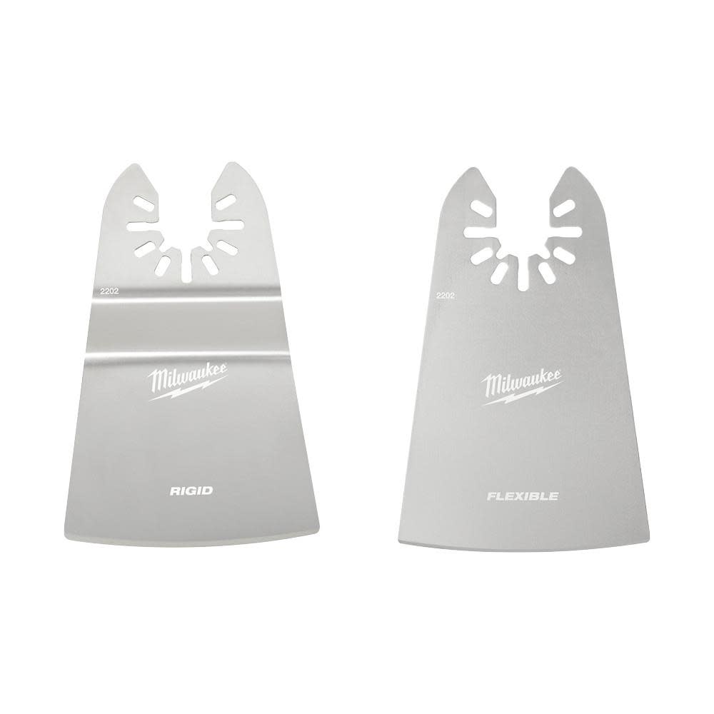 Milwaukee搴?OPEN-LOK閳?2 RIGID & 2 FLEXIBLE SCRAPER VARIETY PACK 2PC