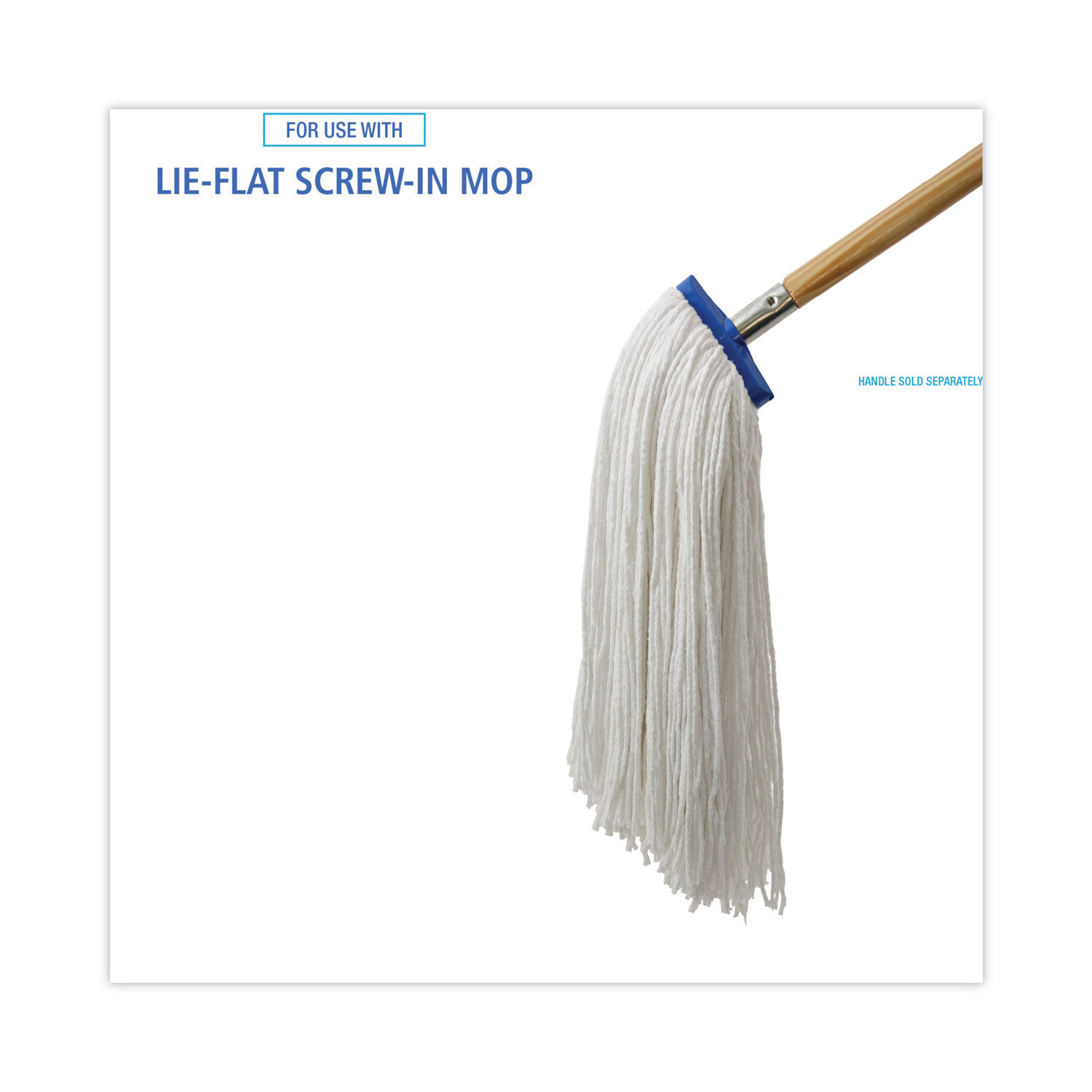 Cut-End Lie-Flat Wet Mop Head by Boardwalkandreg; BWK724RCT