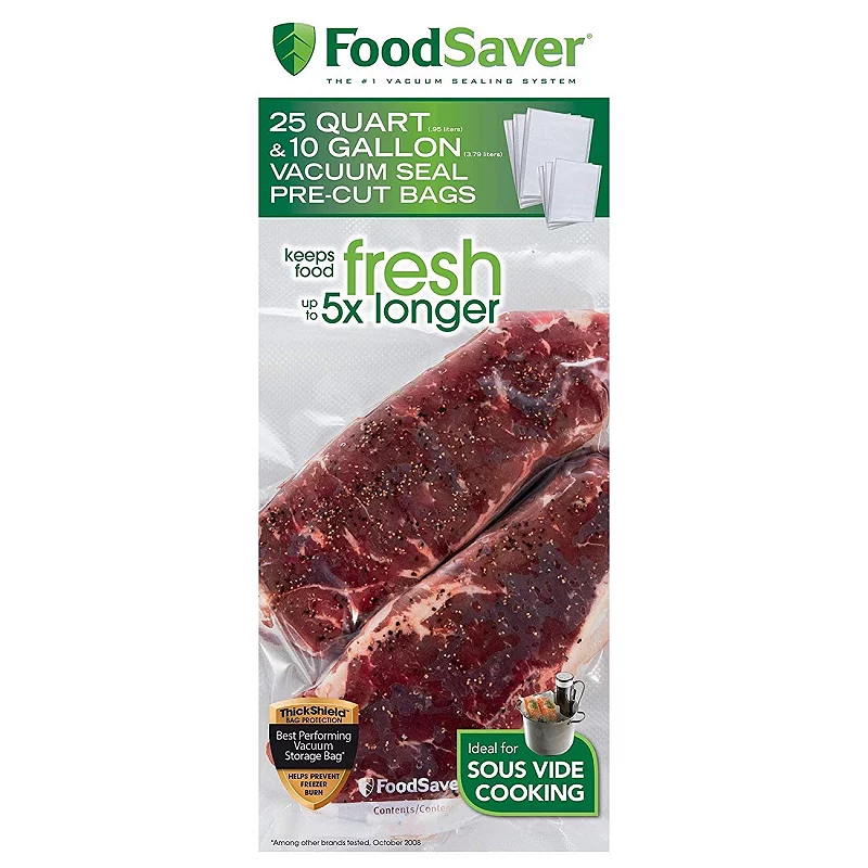 FoodSaver Vacuum Seal Bag Multipack for Food Preservation and Sous Vide Cooking