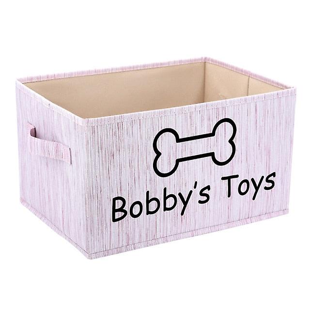 Dog toys storage basket with handle