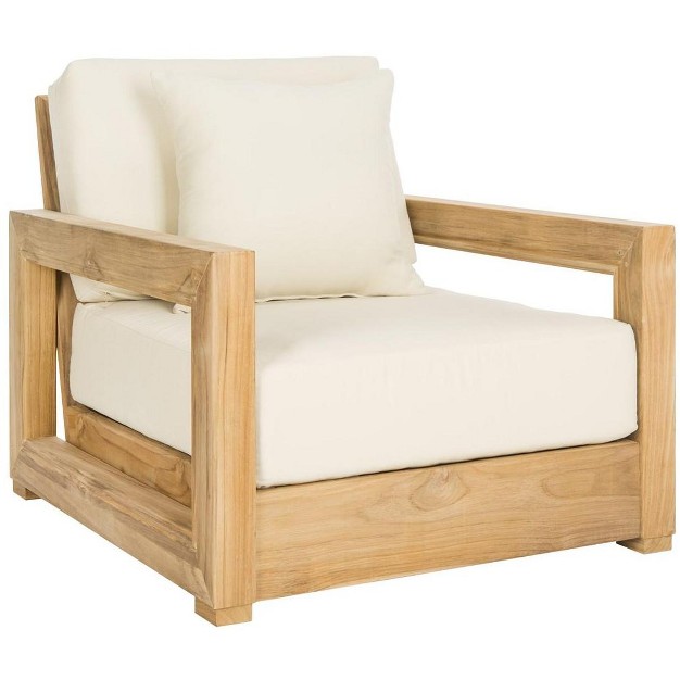 Montford Teak Armchair Natural Teak beige Safavieh