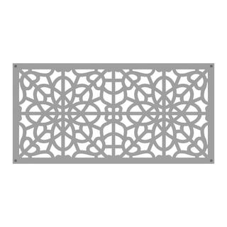 Barrette Outdoor Living 2 ft. x 4 ft. Fretwork Clay Polypropylene Decorative Screen Panel 73004787