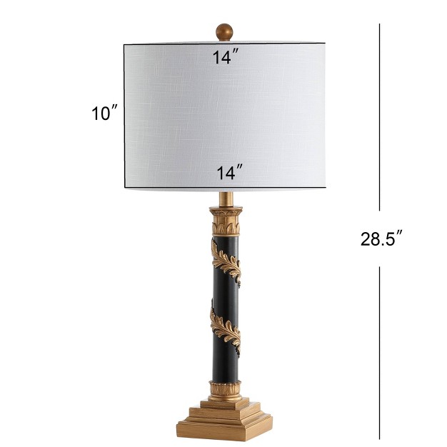 Camilla Resin Table Lamp includes Led Light Bulb Gold Jonathan Y